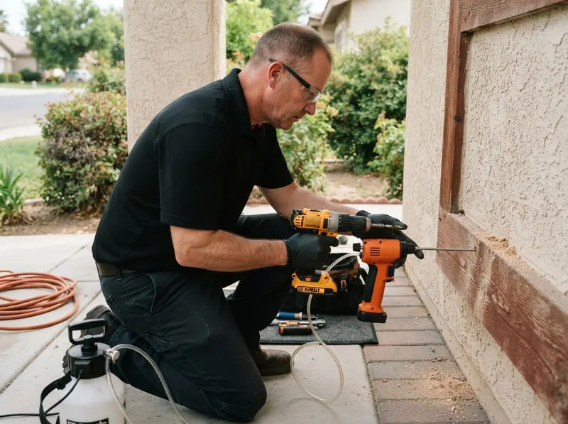 Drywood Termite Localized Injection & Wood Defense in Bakersfield, CA